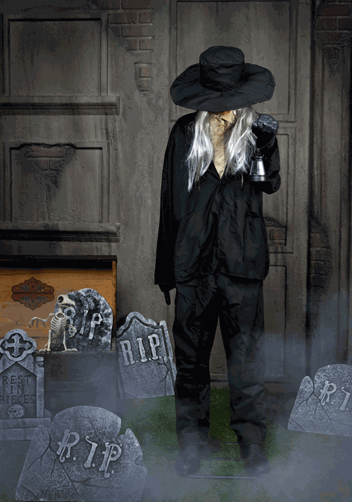 Ghastly Gravedigger Animatronic Decoration