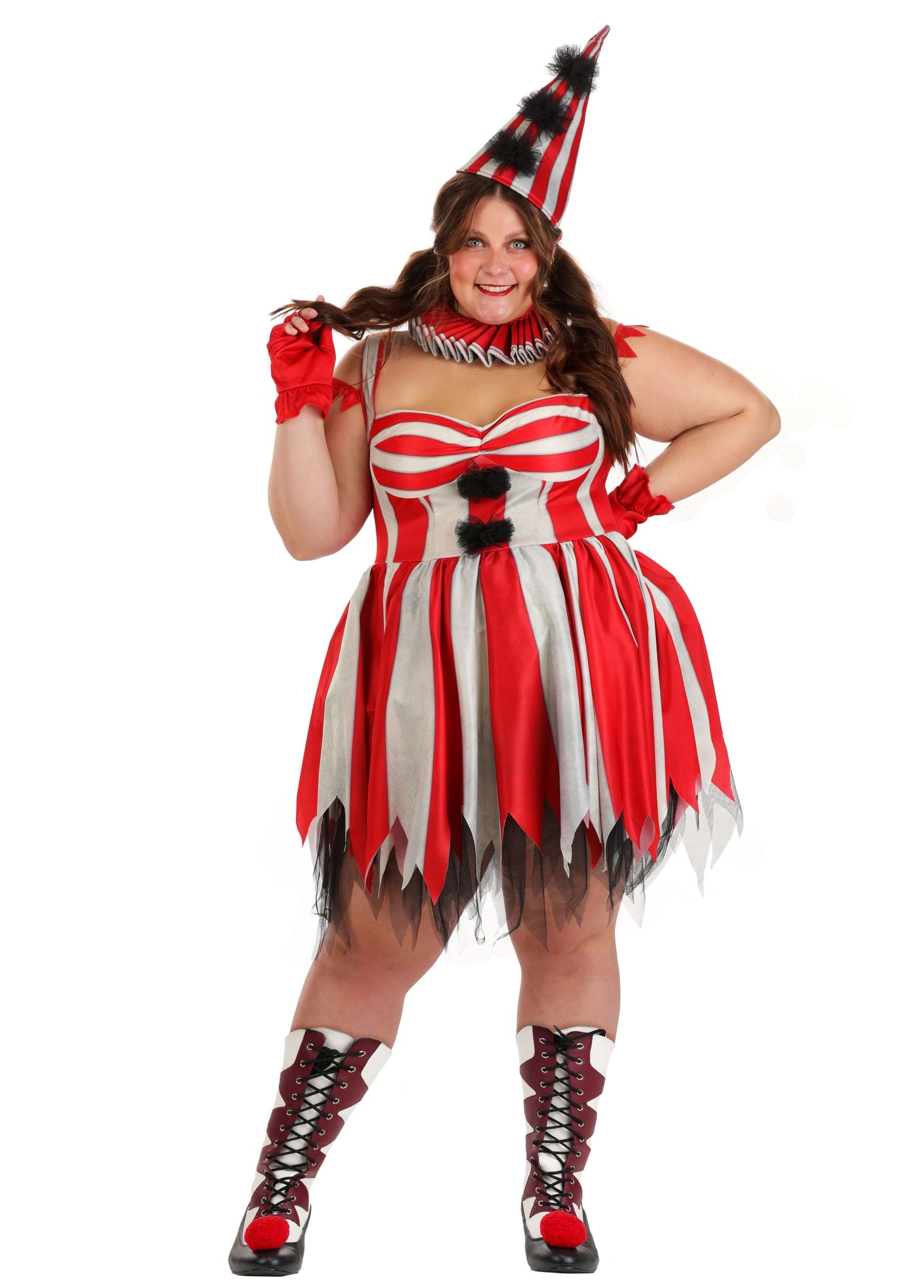 Plus Size Sinister Circus Clown Women's Costume | Evil Clown Costumes