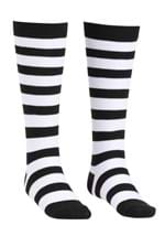 Child Black and White Striped Witch Socks