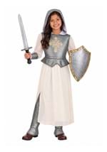 Girl's Shining Silver Joan of Arc Costume new