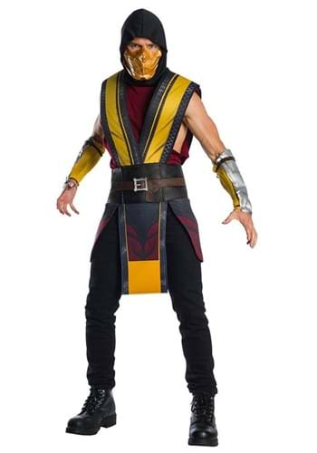 Mortal Kombat Fighter Scorpion Costume for Men