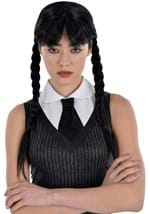 Womens Wednesday Black Costume Wig