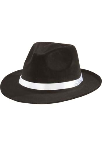 Click Here to buy Classic Black Gangster Fedora Adult Costume Hat | Gangster Accessories from HalloweenCostumes, CDN Funds & Shipping