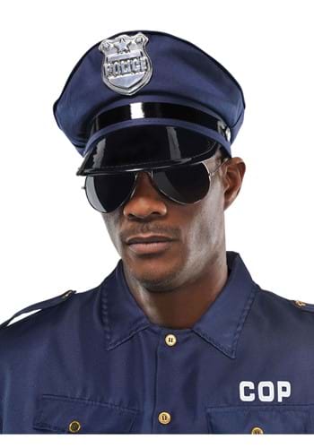 Click Here to buy Traditional Police Officer Adult Costume Hat | Police Accessories from HalloweenCostumes, CDN Funds & Shipping