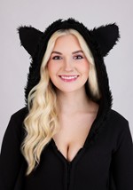 Womens Cozy Fleece Bat Zip Up Costume Dress Alt 5
