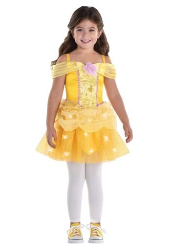 Click Here to buy Girls Belle Light Up Toddler Costume | Disney Costumes from HalloweenCostumes, CDN Funds & Shipping