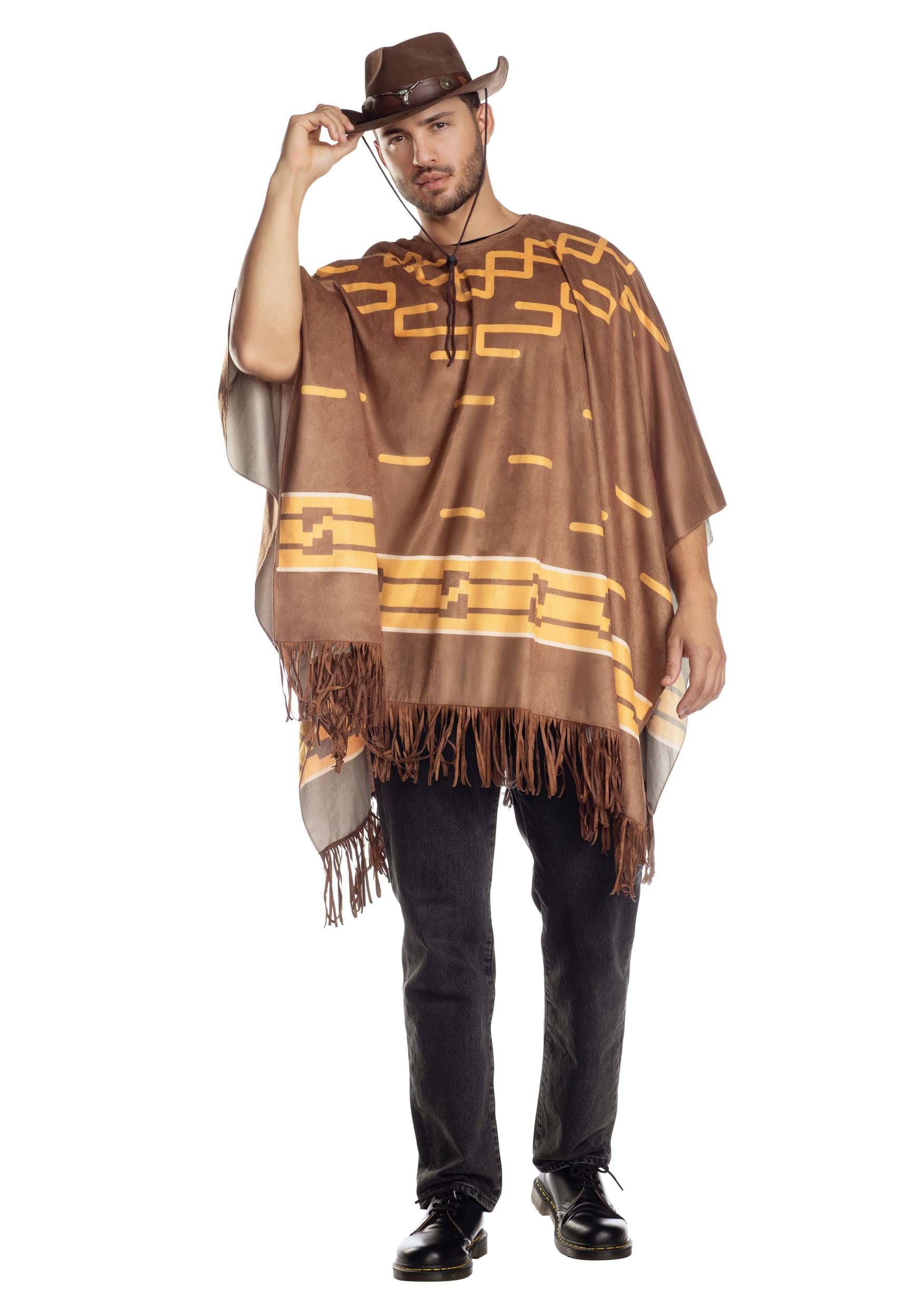Cowboy Costume Poncho for Adults | Cowboy Costumes