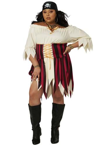 Click Here to buy Womens Plus Size Sultry Sea Pirate Costume | Adult Pirate Costumes from HalloweenCostumes, CDN Funds & Shipping