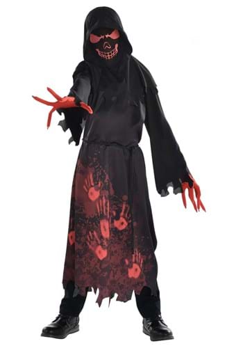 Click Here to buy Hooded Horror Robe Boys Costume | Scary Kids Costumes from HalloweenCostumes, CDN Funds & Shipping