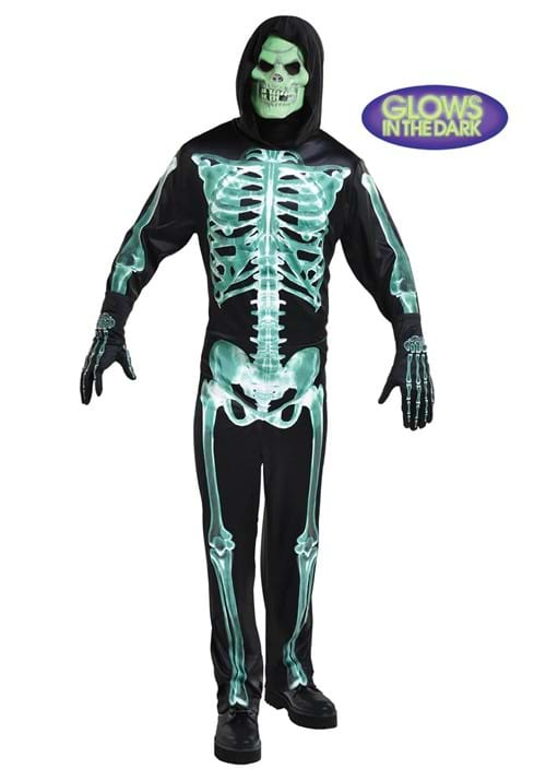 Men's Glow-in-the-Dark Skeleton Man Costume