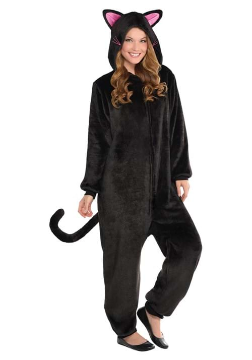 Adult Zipsters Zipster Black Cat Costume