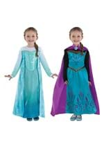 GIRLS REVERSIBLE ELSA COSTUME Alt 1