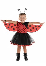 GIRLS LADYBUG TODDLER COSTUME Alt 1