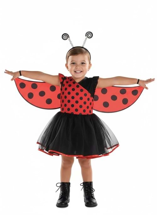 Girls Lovely Ladybug Costume Dress UPD