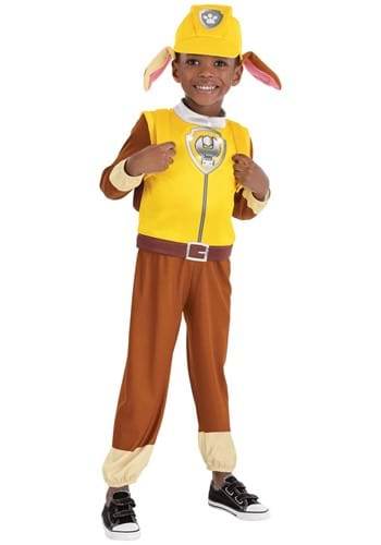 Click Here to buy Boys Paw Patrol Rubble Toddler Costume | Paw Patrol Costumes from HalloweenCostumes, CDN Funds & Shipping
