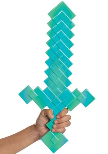 Click Here to buy Minecraft Diamond Sword Toy | Minecraft Accessories from HalloweenCostumes