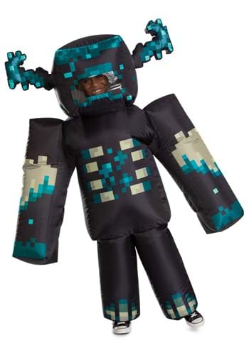 Click Here to buy Kids Inflatable Minecraft Warden Costume | Minecraft Costumes from HalloweenCostumes, CDN Funds & Shipping