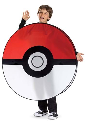 Click Here to buy Pokemon Poke Ball Pop Out Adult/Kids Costume | Pokemon Costumes from HalloweenCostumes, CDN Funds & Shipping