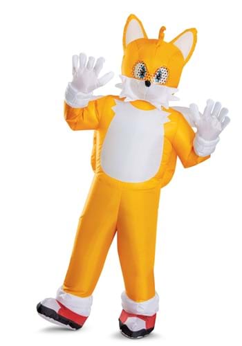 Click Here to buy Adult Sonic the Hedgehog Movie Inflatable Tails Costume | Sonic the Hedgehog Costumes from HalloweenCostumes, CDN Funds & Shipping