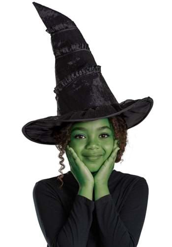 Click Here to buy Wicked Elphaba Witch Costume Hat | Wicked Accessories from HalloweenCostumes, CDN Funds & Shipping
