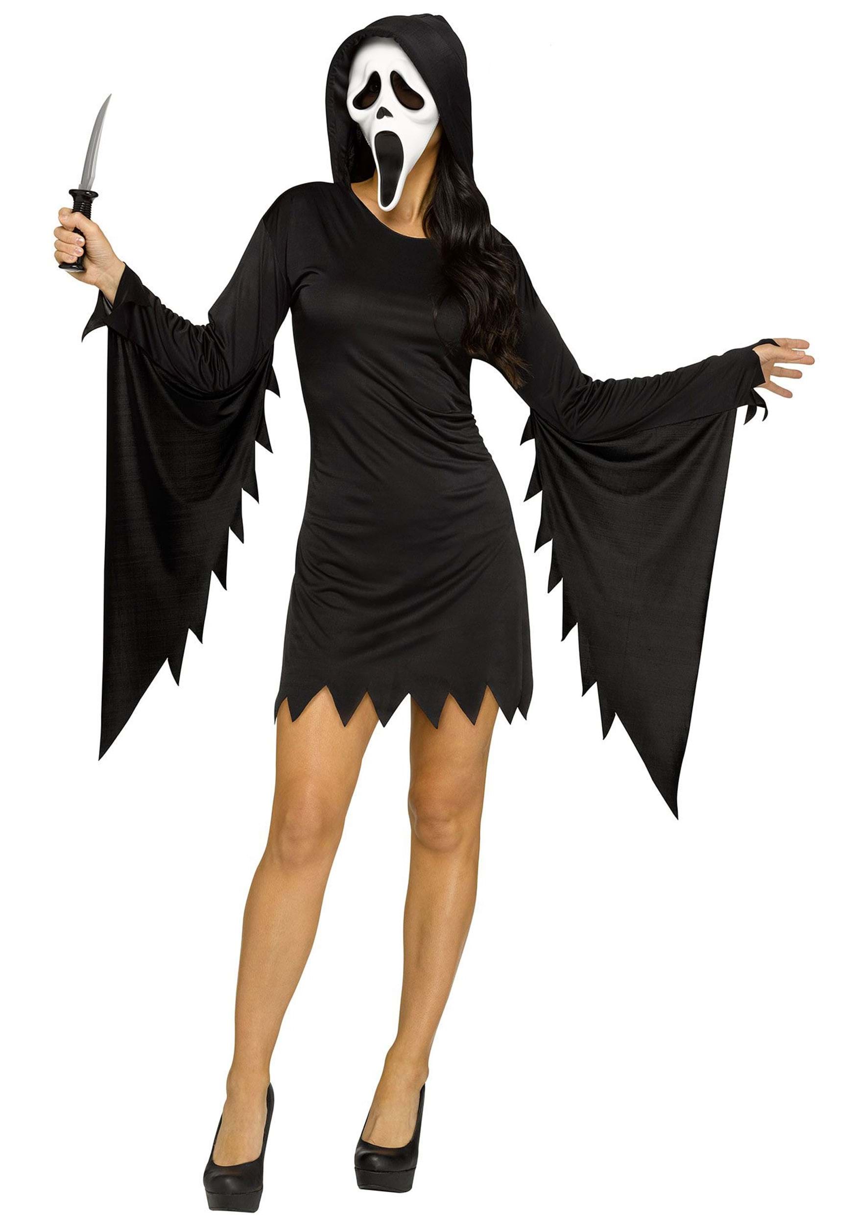 Women's Glamour Ghost Face Costume | Scream Costumes