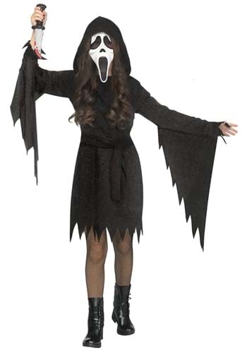 Click Here to buy Glitter Ghost Face Girls Costume | Scream Costumes from HalloweenCostumes, CDN Funds & Shipping