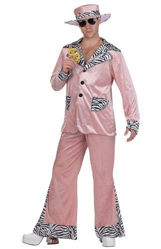Mens Pink 70s Pimp Suit Costume