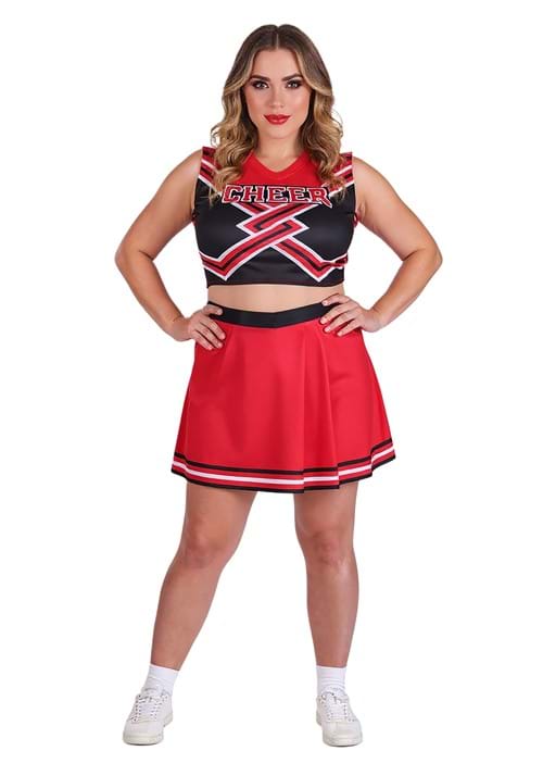 Plus Size Red Cheerleader Costume for Women