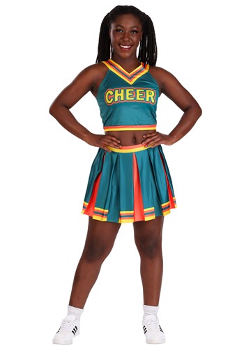 Womens Green Cheerleader Costume