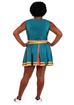 Plus Size Green Cheerleader Costume for Women Alt 1
