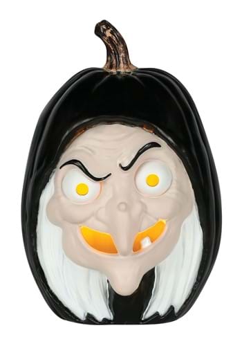 10 Inch Snow White Evil Witch Light Up Pumpkin Decoration