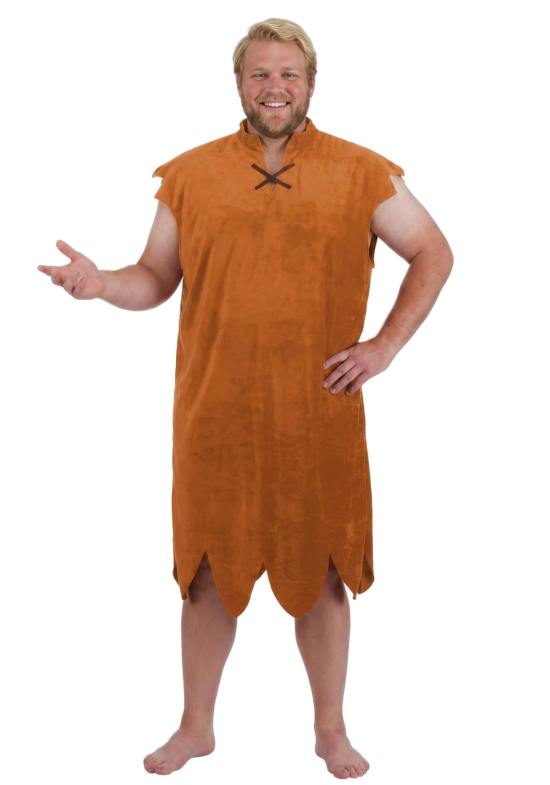 Plus Size Deluxe The Flintstones Barney Rubble Men's Costume | TV Show Costumes