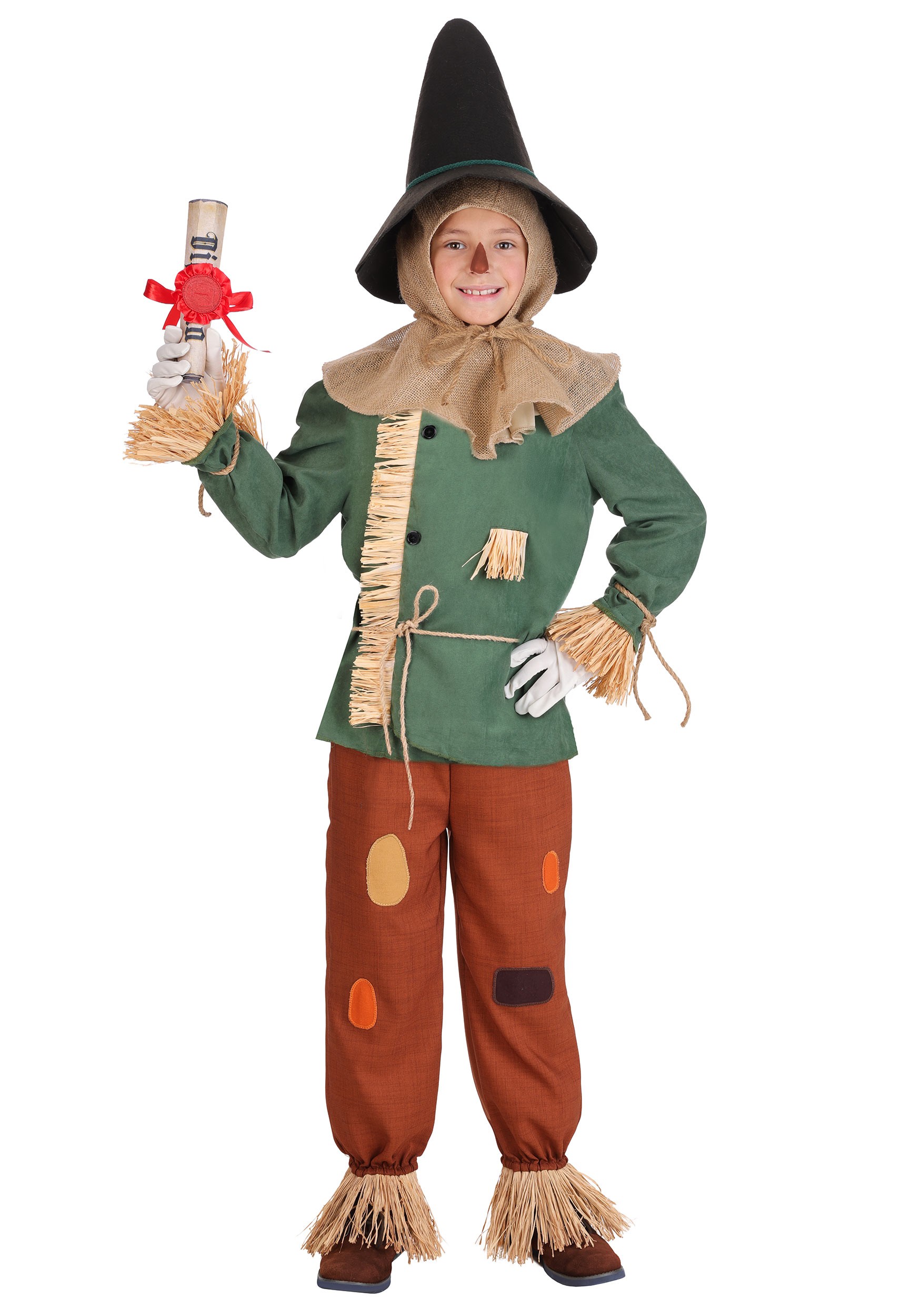 Premium Wizard of Oz Scarecrow Kid's Costume | Movie Costumes