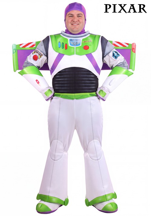 Plus Size Deluxe Disney Pixar Buzz Lightyear Costume Men