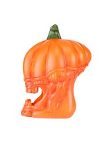 10" Orange Light Up Pumpkin Alien Halloween Decoration Alt 4