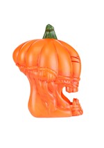 10" Orange Light Up Pumpkin Alien Halloween Decoration Alt 3
