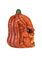 10-Inch Light Up Orange Pumpkin Predator Halloween Decoratio