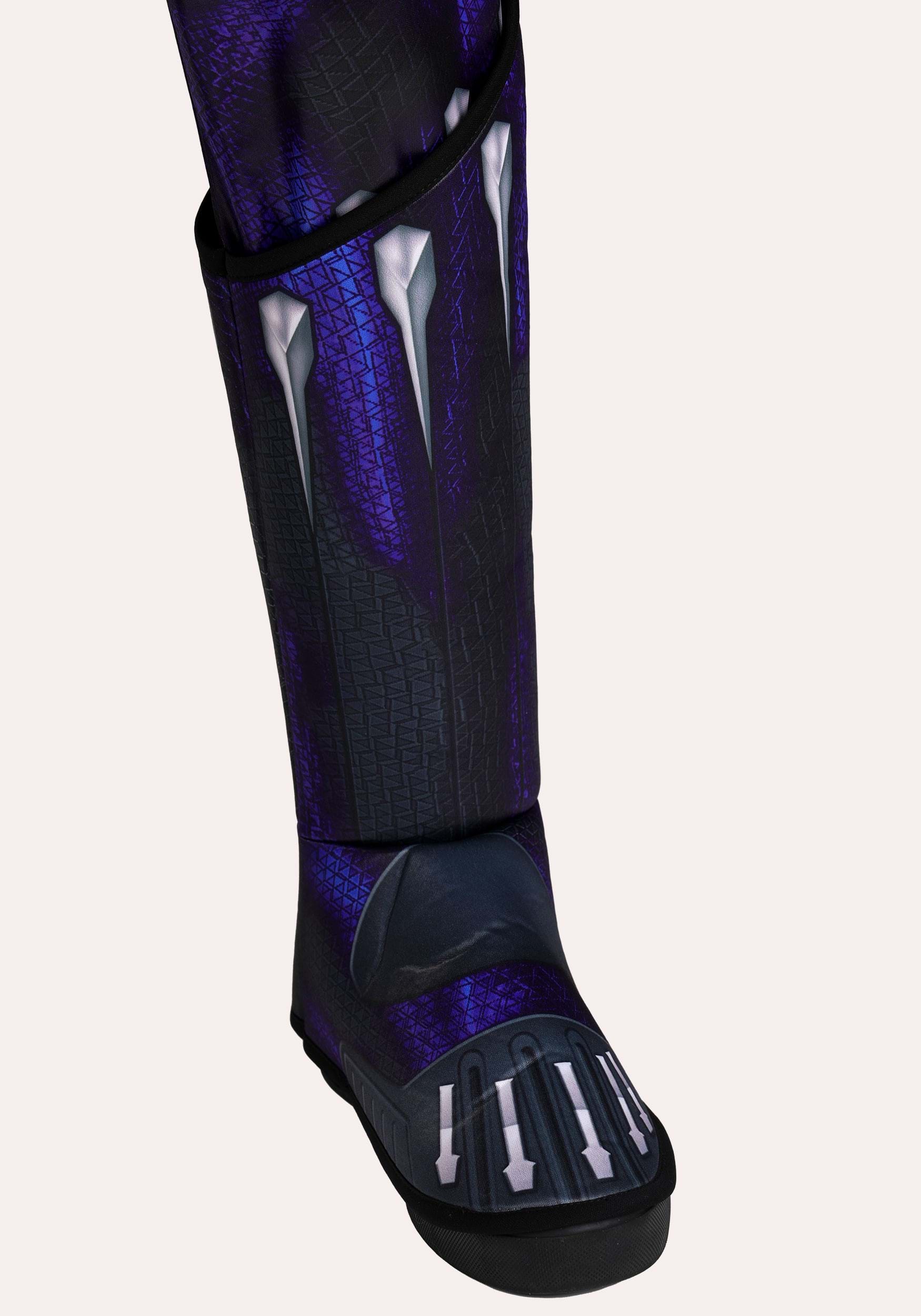 Costume Ufficiale Marvel Black Panther Per Ragazzi: Vestibilità Adattiva Con Accesso Tubo, Maschera Inclusa