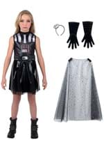 Girls Darth Vader Star Wars Costume Dress Alt 5