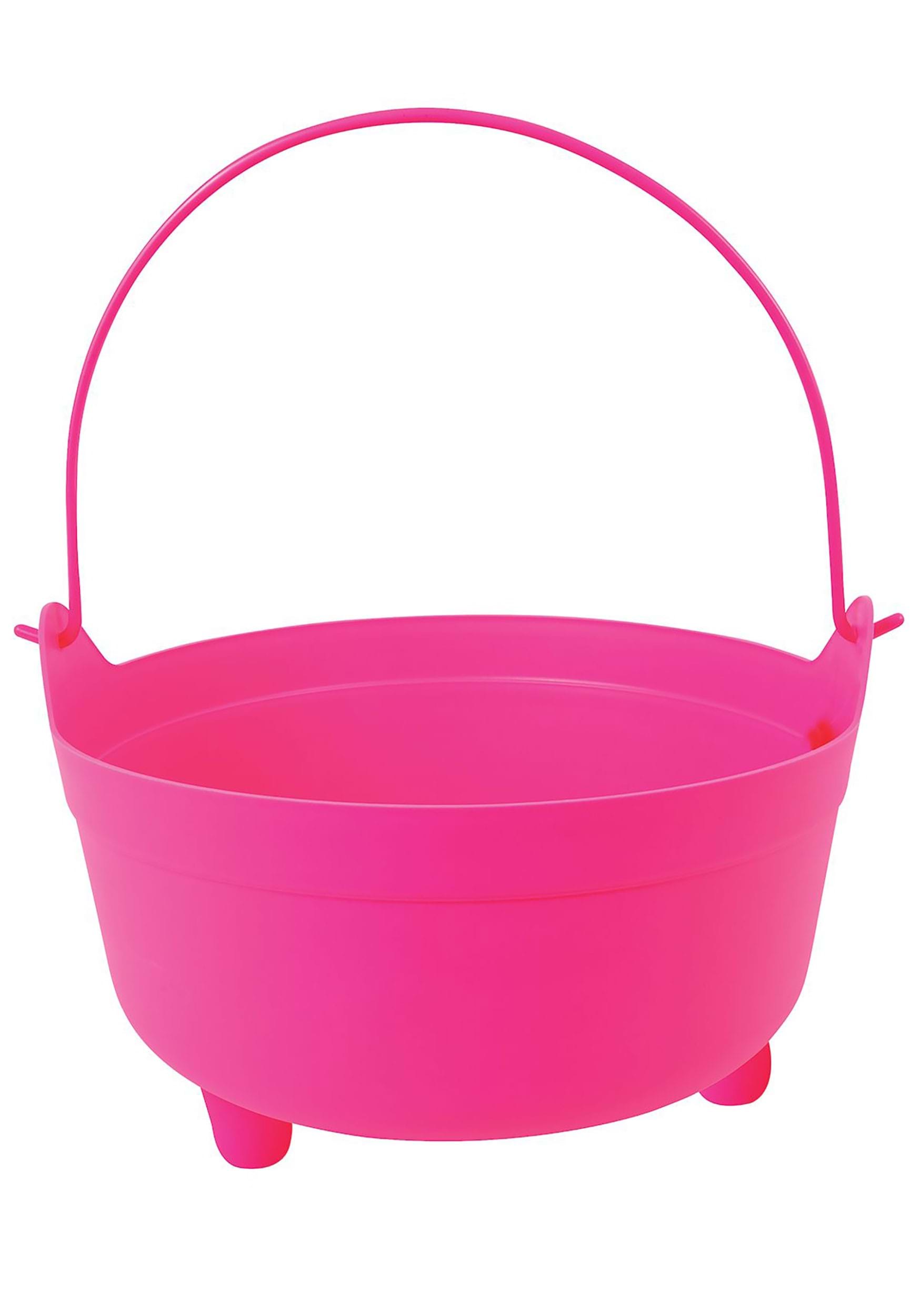 Neon Pink 14-Inch Cauldron with Handle | Cauldrons