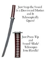 27 Inch Retractable Katana Costume Sword Alt 1