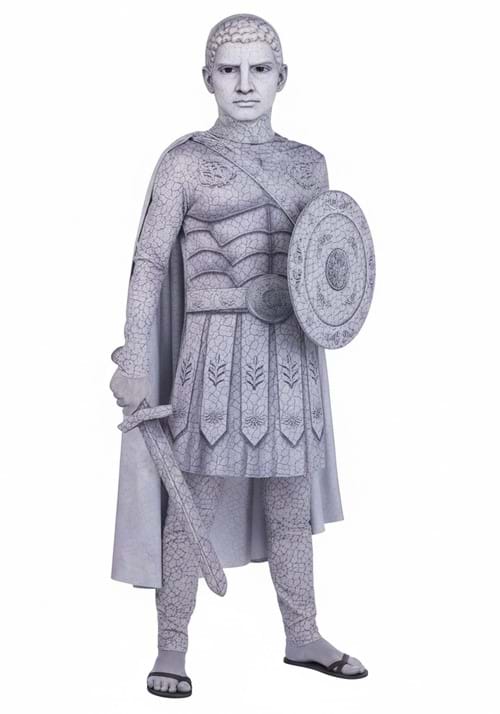 Turned to Stone Warrior Costume Boys