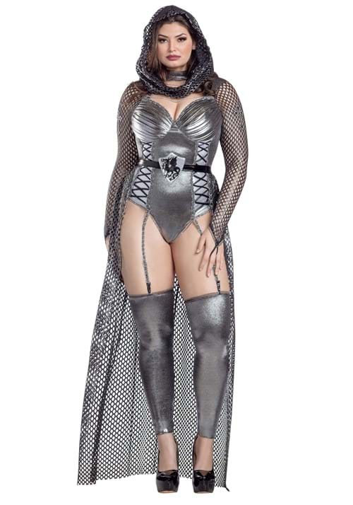 Plus Size Round Table Knight Costume for Women