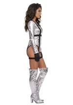 Sexy Womens Silver Astronaut Costume Romper Alt 3