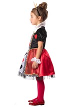 Girls Velvet Queen of Hearts Costume Alt 2