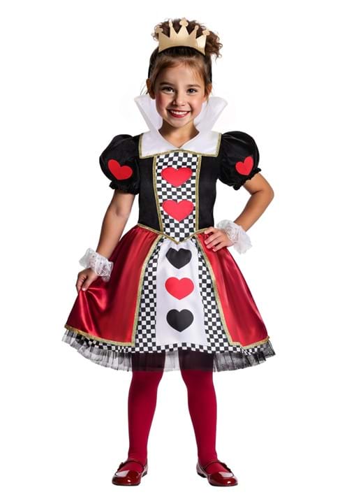 Velvet Queen of Hearts Costume Girls