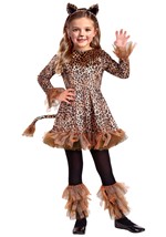 Girls Leopard Costume Dress Alt 8