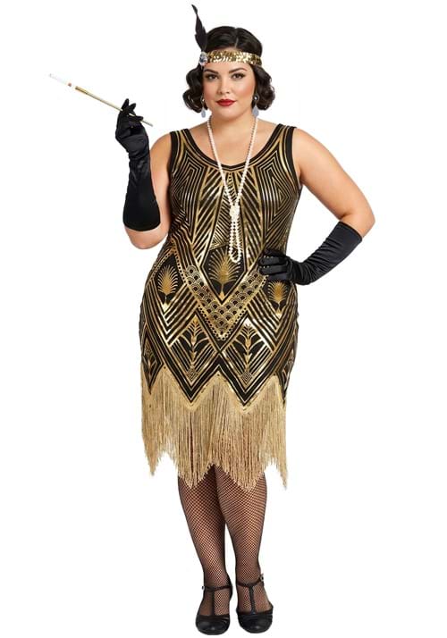 Plus Size Women's Art Deco Flapper Costume