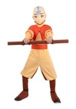 Deluxe Kids Aang Last Airbender Costume With Staff Alt 2