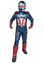 Deluxe Kids Captain America Sam Wilson Costume Alt 1